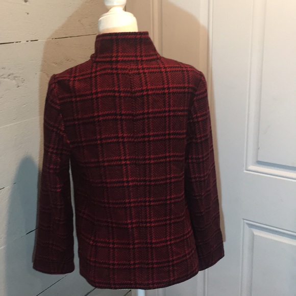 ⚡️FLASH SALE⚡️Talbots red and black tweed blazer - Picture 2 of 2
